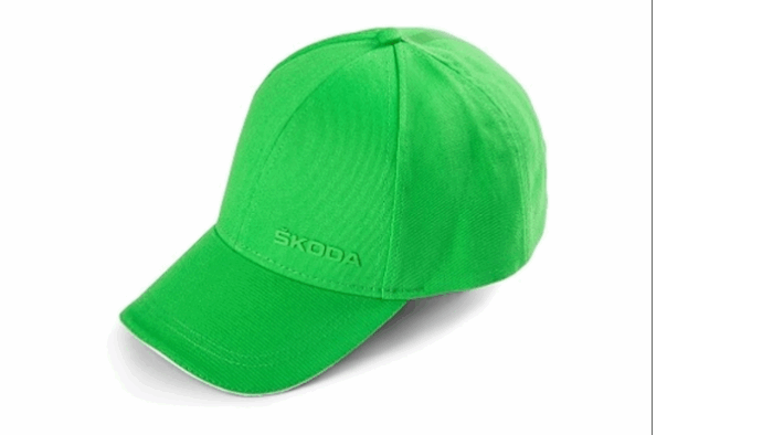 ŠKODA Eredeti Zöld Baseballsapka 3D Logóval
