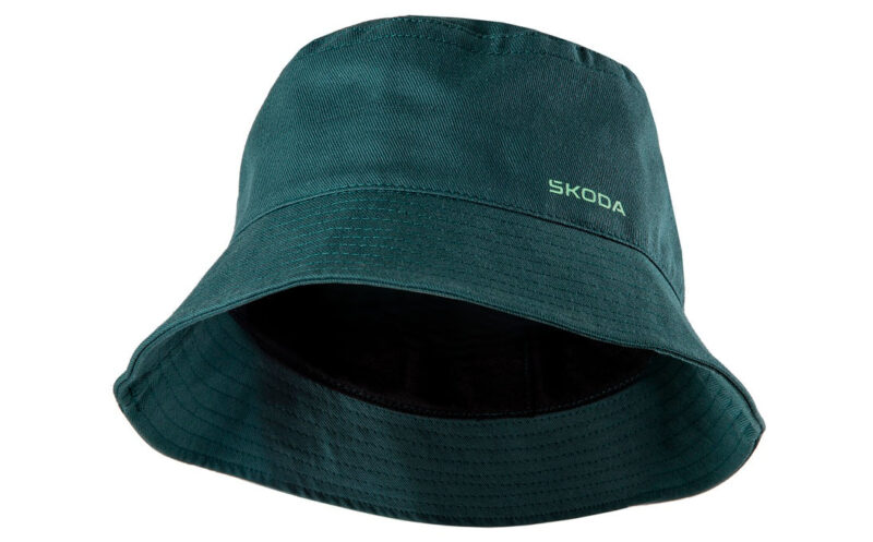 Original Škoda smaragdzöld vászonsapka logóval