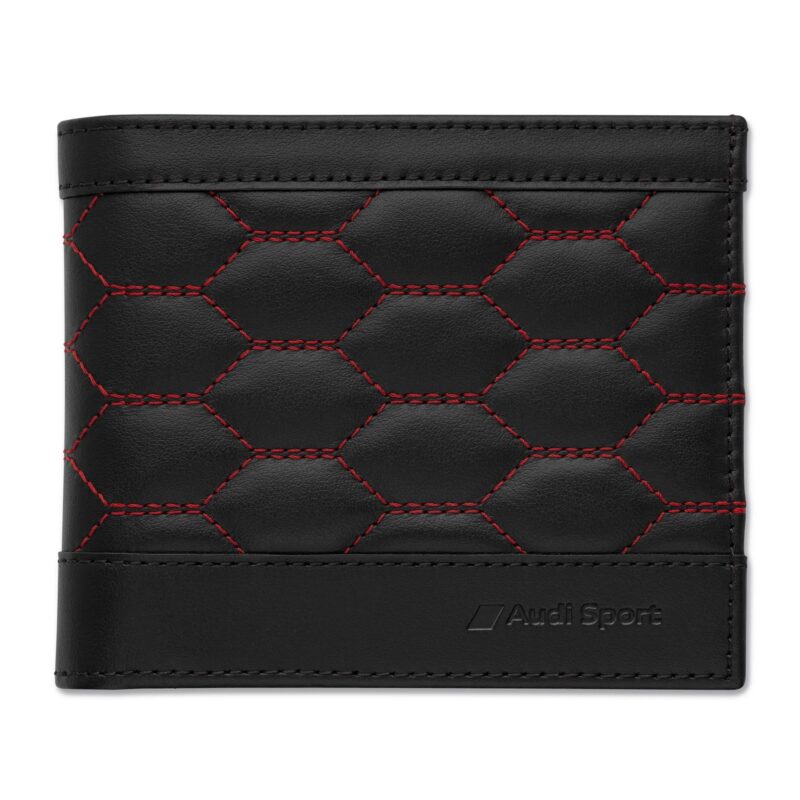 Audi Sport férfi marhabőr pénztárca RFID védelemmel