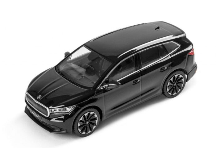 ŠKODA ENYAQ iV 1:43 Varázs Fekete Modellautó