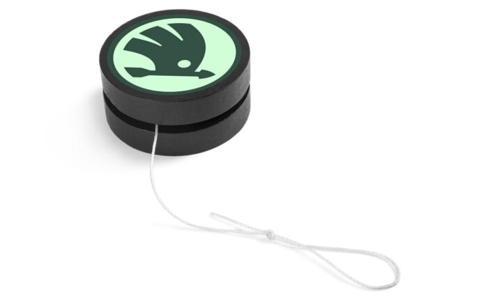 Eredeti Skoda fa yoyo hockeypuck-designnal