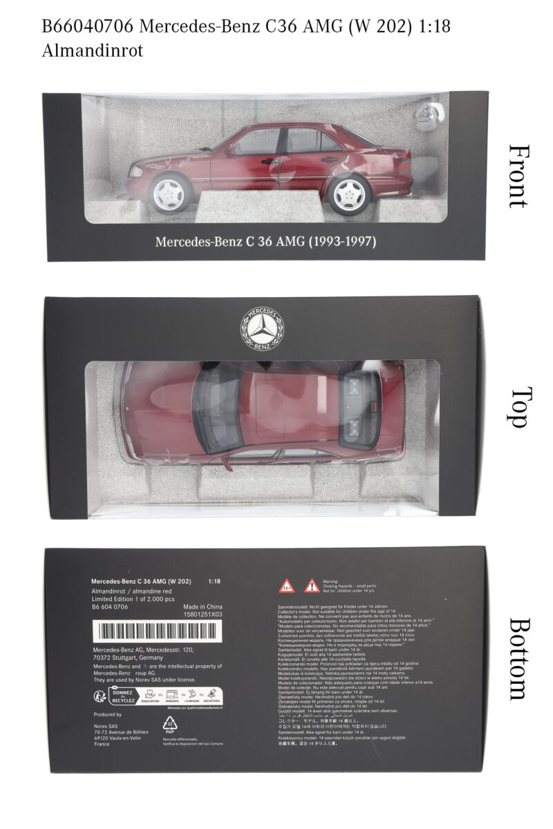 Mercedes C 36 AMG Limitált Kiadású Modellautó
