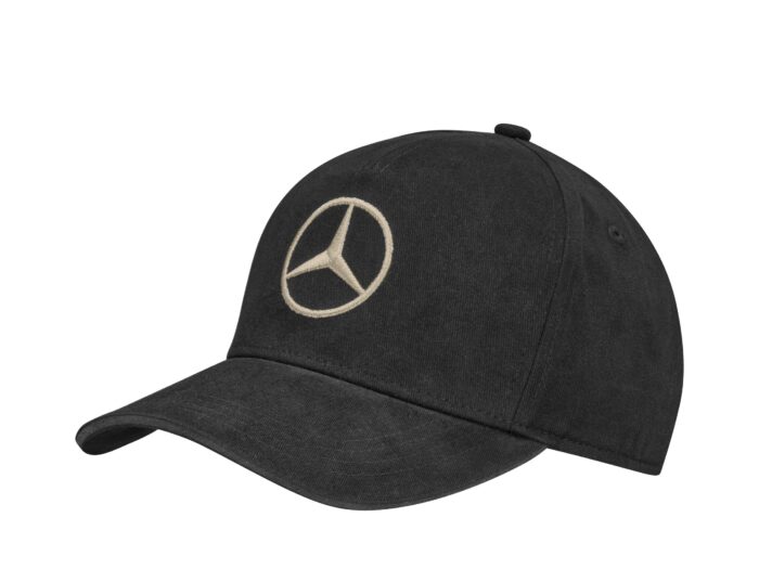 Mercedes női fekete pamut sapka