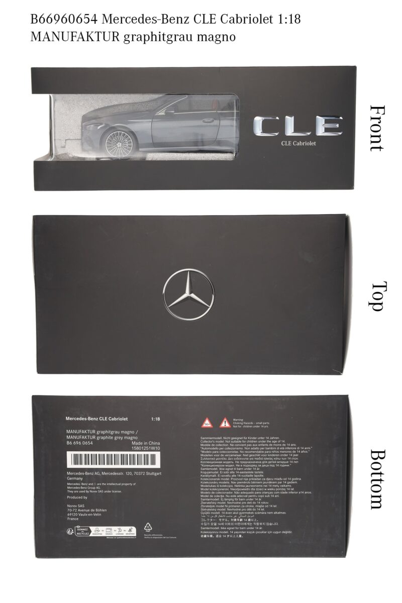 Mercedes CLE Cabriolet Miniatűr Modell 1:18 - Image 4
