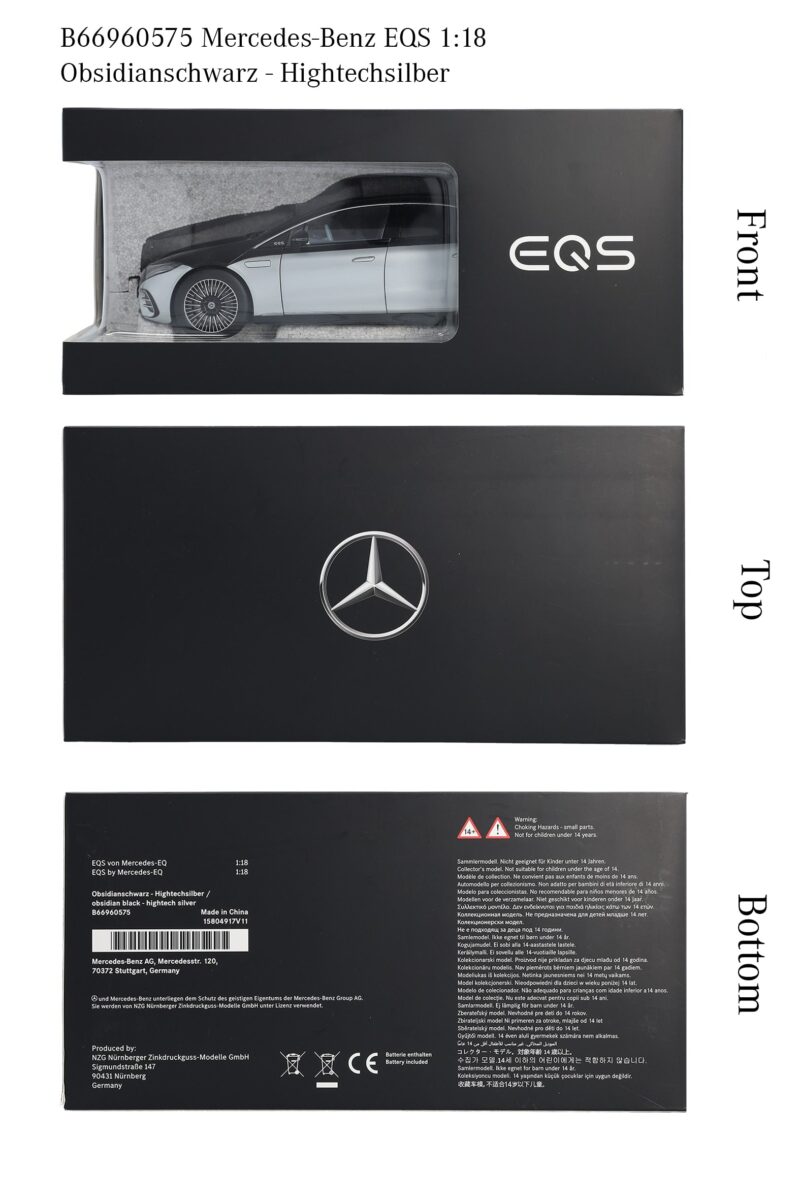 Mercedes EQS Limuzin AMG Line Modellautó - Image 6