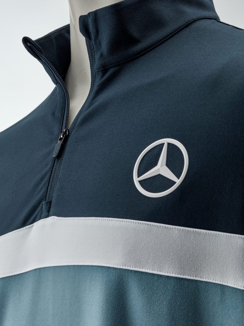 Mercedes férfi golf pulóver colorblock dizájnnal - Image 2