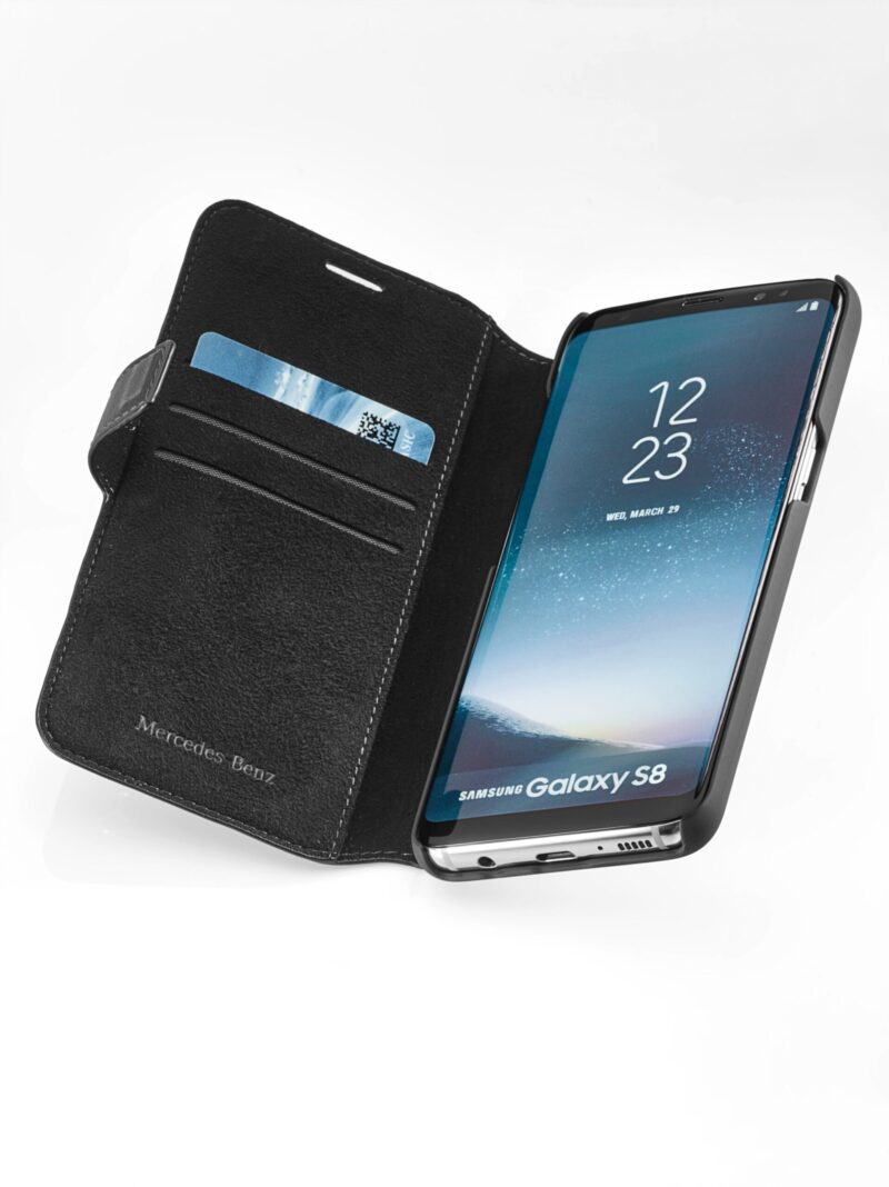 Mercedes Samsung Galaxy S8 Fekete Könyvtok - Image 2