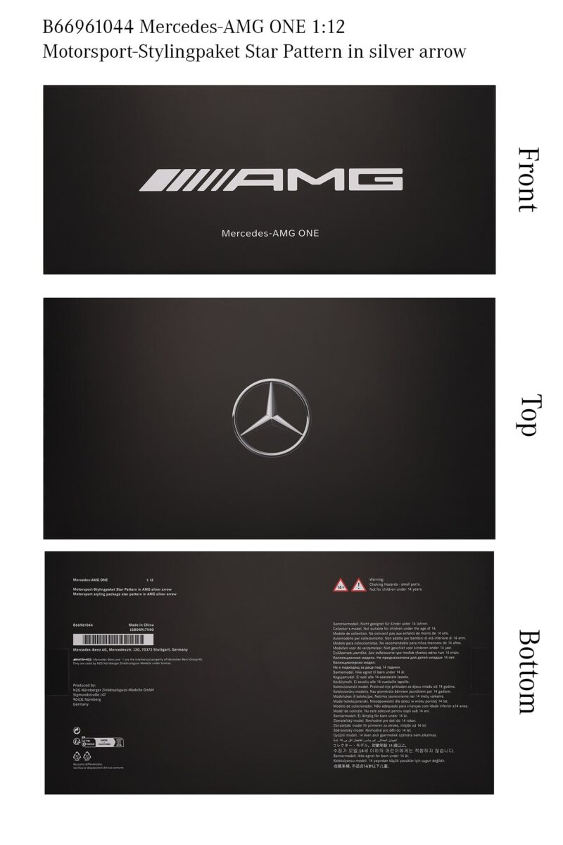 Mercedes-AMG ONE Modellautó 1:12 Gyűjtői Darab - Image 4