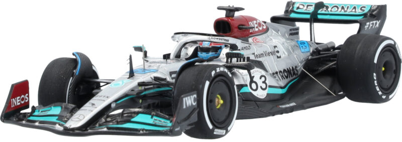 Mercedes W13 George Russell 2022 mini modellautó - Image 3