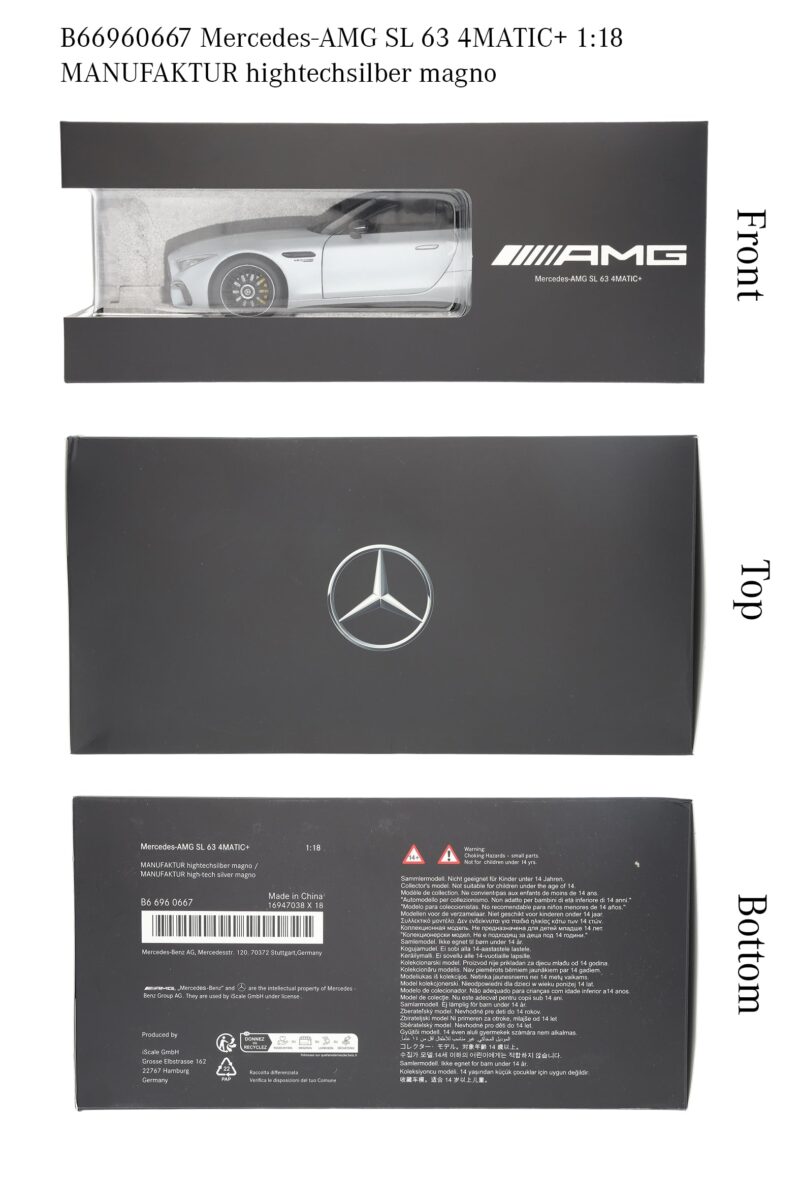 Mercedes AMG SL 63 Roadster Modellautó 1:18 - Image 6