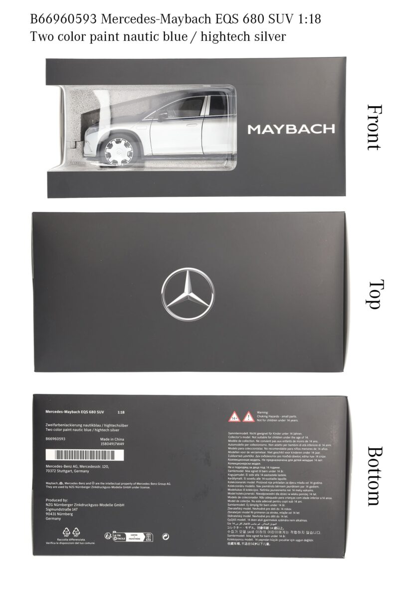 Mercedes Maybach Elektromos Luxus SUV Modellautó 1:18 - Image 6