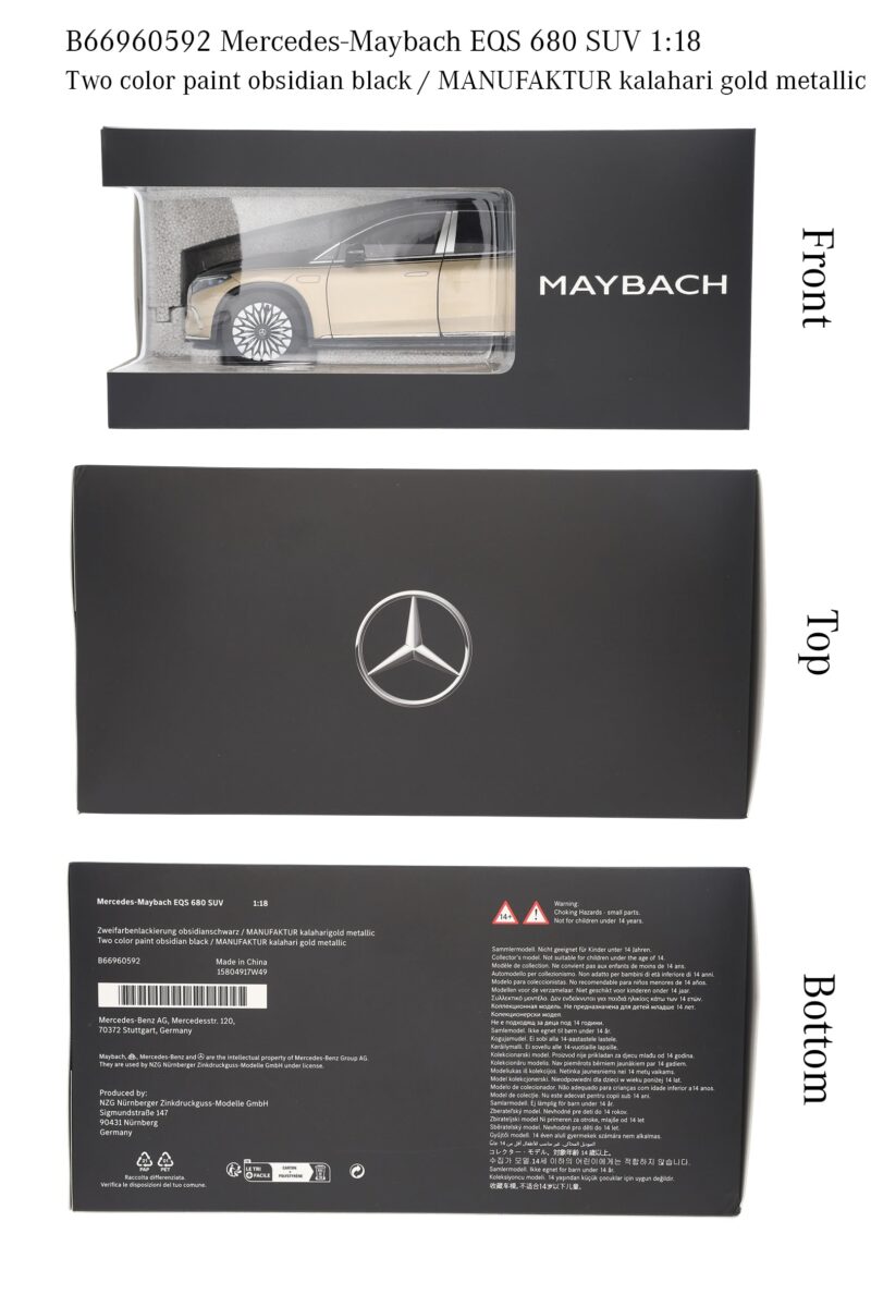 Mercedes Maybach EQS 680 Elektromos SUV Modellautó - Image 6