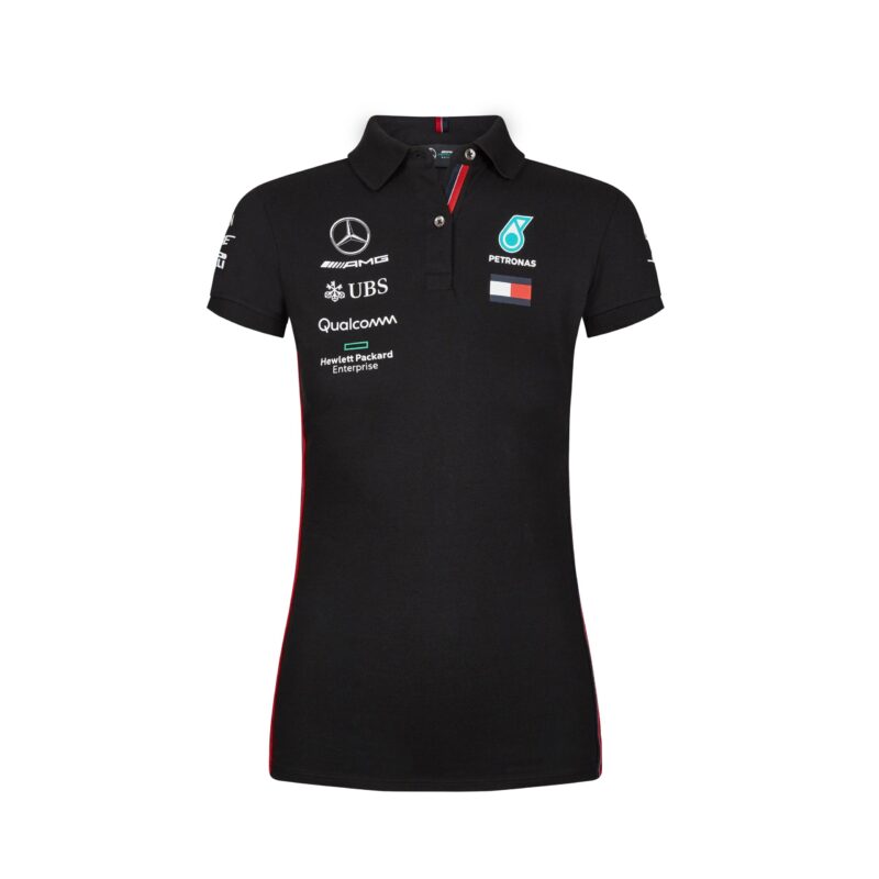 Mercedes női pilóta póló fekete - Image 2
