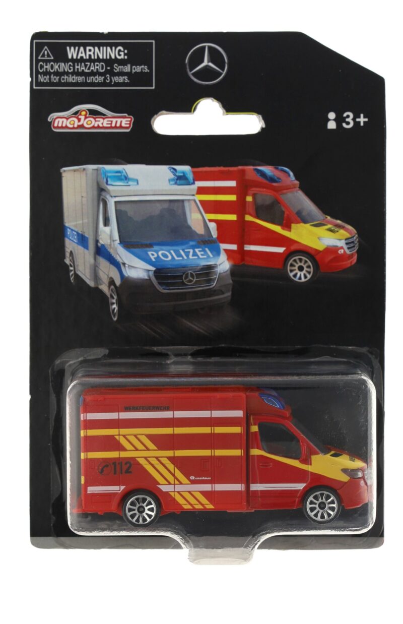 Mercedes Tűzoltóautó Játék Sprinter Modell - Image 3
