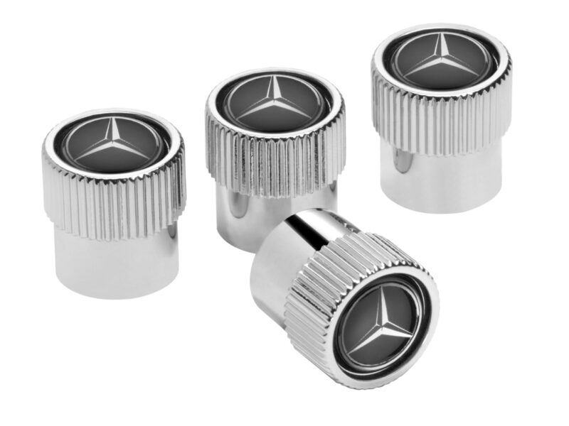 Mercedes krómozott szelep díszítő sapka szett 4 db - Image 2